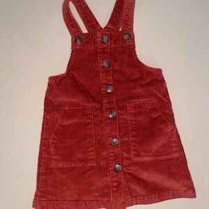 Wonder Nation Red Corduroy Overalls